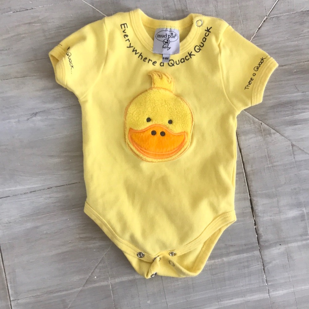 Mudpie Baby 0-6 onesie